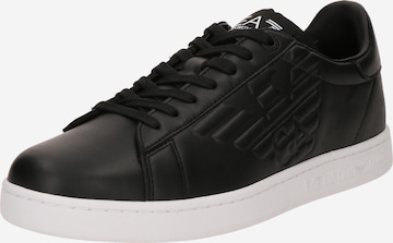 Baskets basses 'CLASSIC' EA7 Emporio Armani en noir : devant