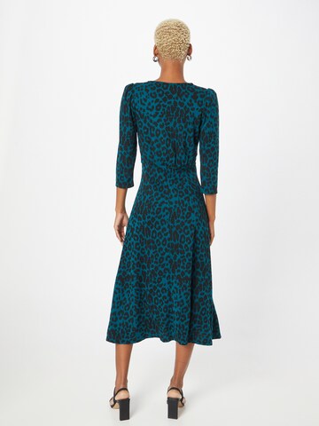 Wallis Curve Gebreide jurk in Blauw