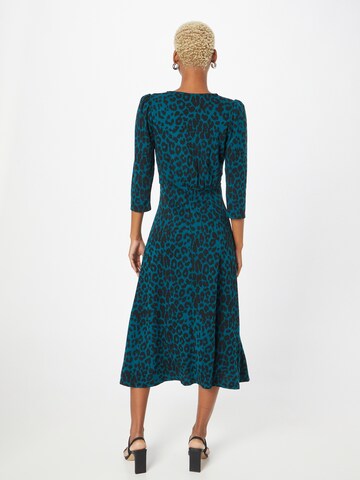 Wallis Curve Knitted dress in Blue