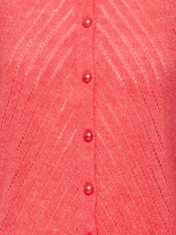 ICHI Knit Cardigan 'KAMARA' in Red