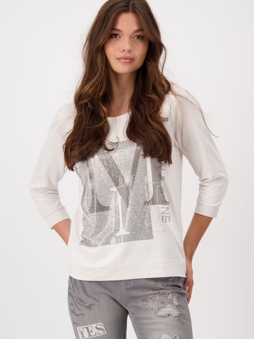 T-shirt monari en beige : devant