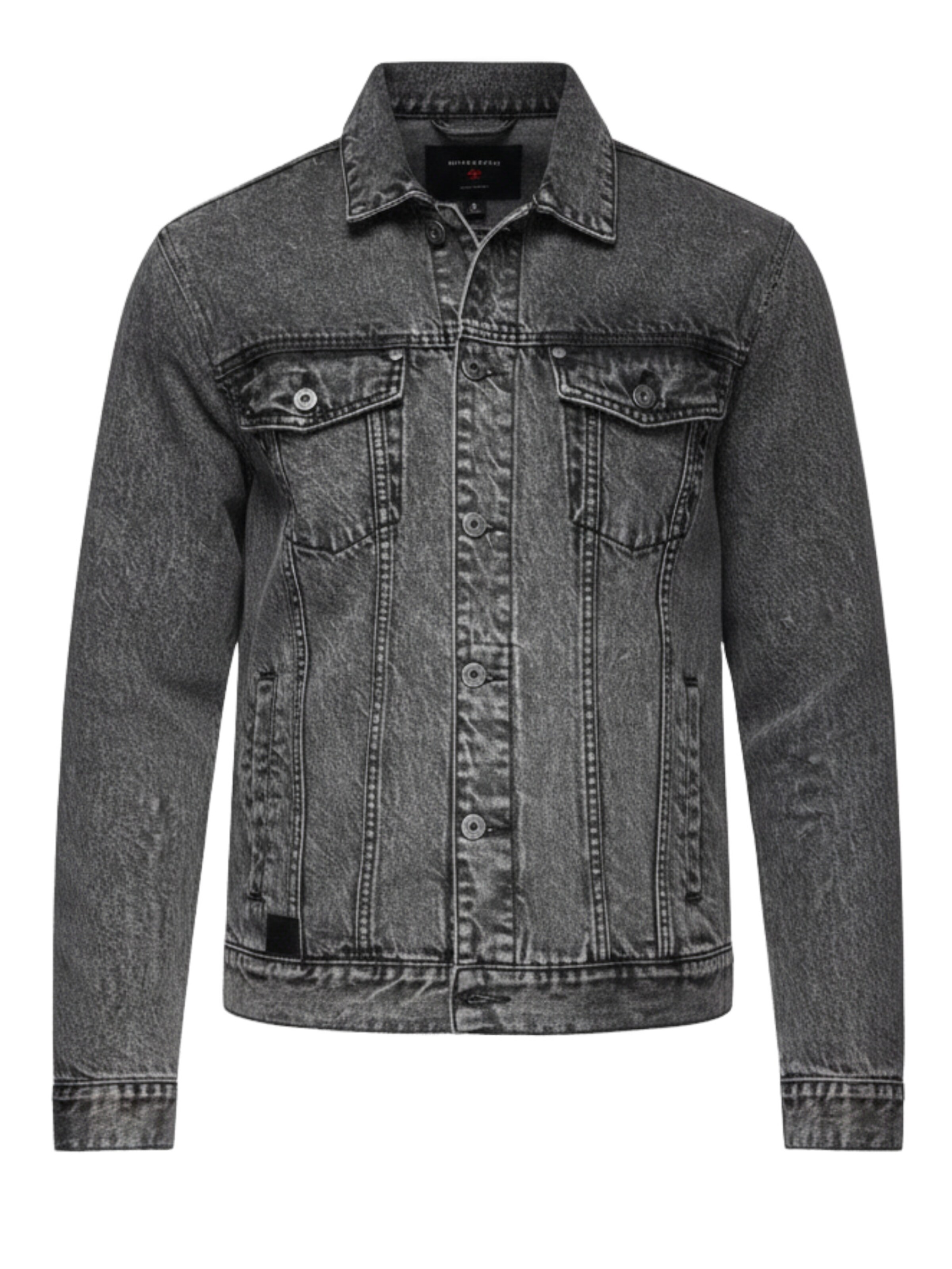 Ombre Tussenjas in Grijs: voorkant