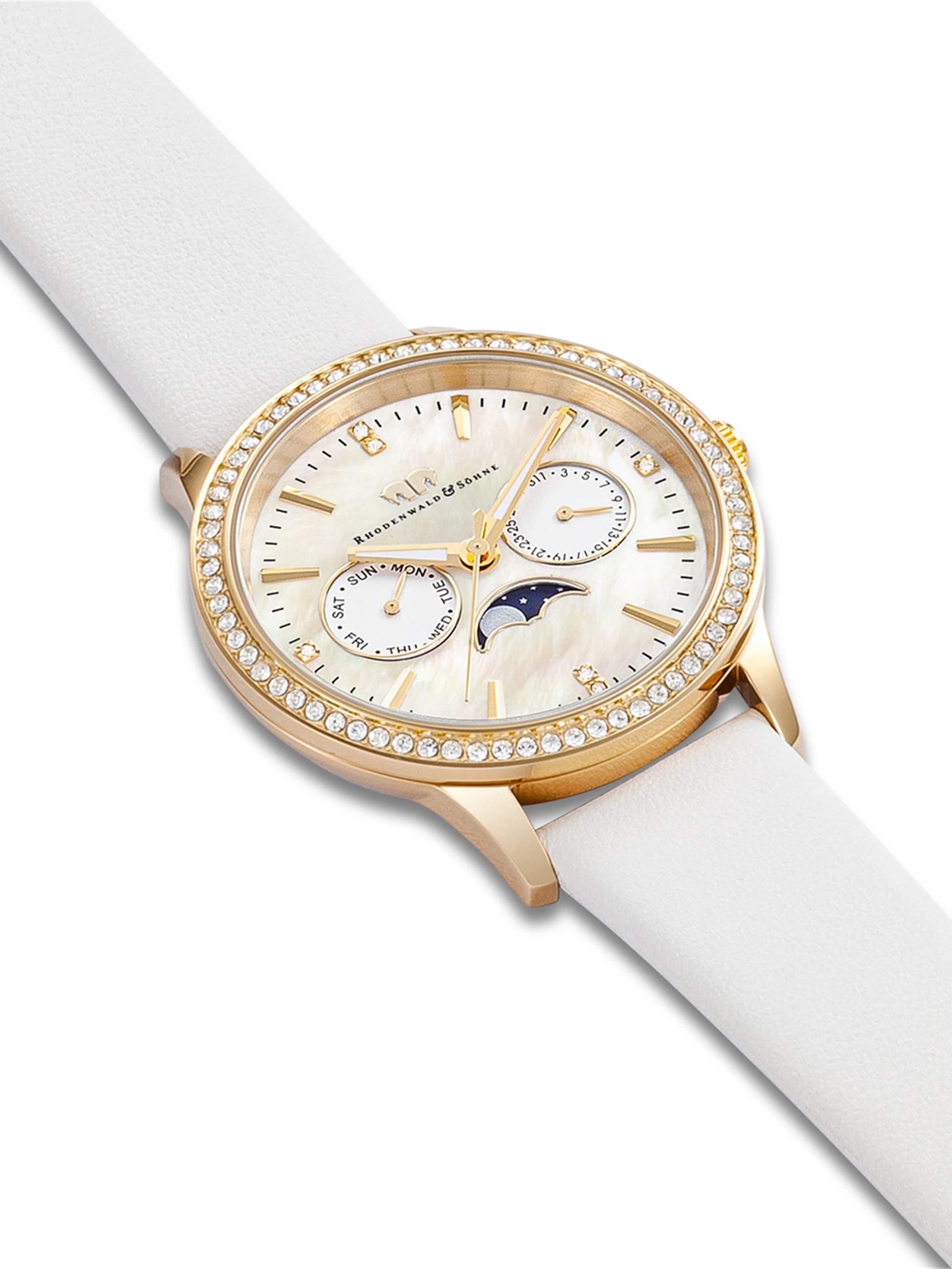 Montre à affichage analogique Rhodenwald & Söhne en blanc