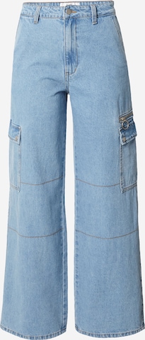 Katy Perry exclusive for ABOUT YOU Wide leg Jeans 'Ines' in Blue: front