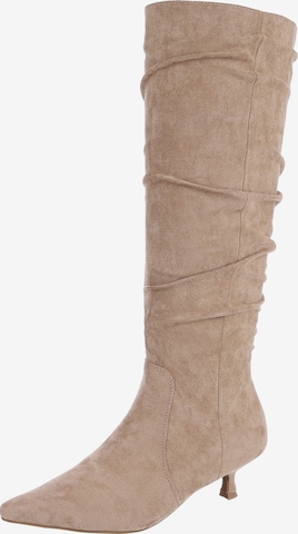 Ital-Design Stiefel in Braun: Vorderseite