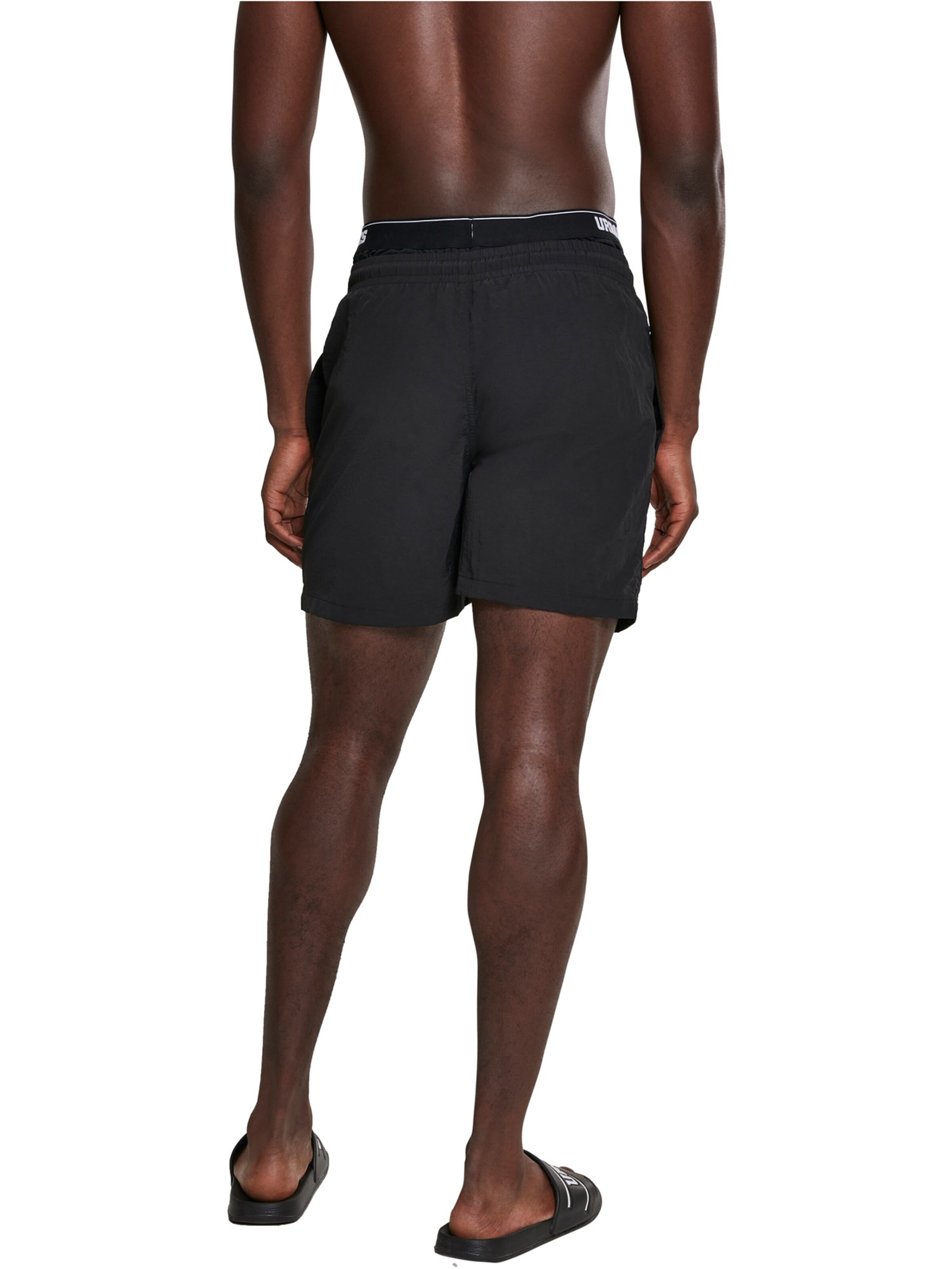 Urban Classics Plavecké šortky – černá