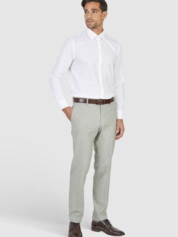 HECHTER PARIS Slim fit Pleated Pants in Beige