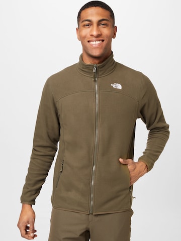 THE NORTH FACE Athletic fleece jacket 'Glacier' in Green: front