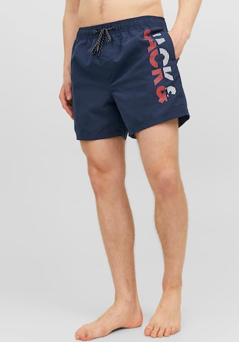 JACK & JONES Zwemshorts 'Fiji' in Blauw: voorkant