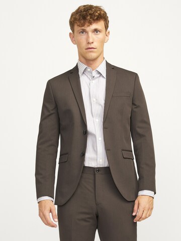 JACK & JONES Slim fit Kavaj 'JPRFranko' i brun: framsida