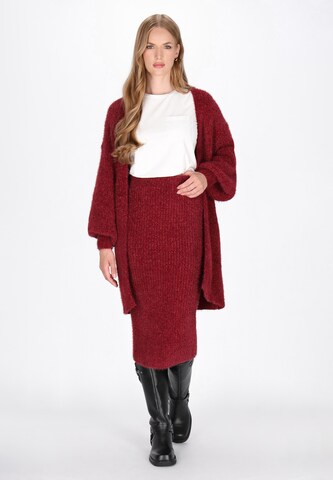 Cardigan oversize DreiMaster Vintage en rouge