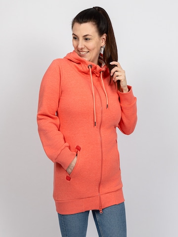Veste de survêtement 'Kraug' salzhaut en orange : devant