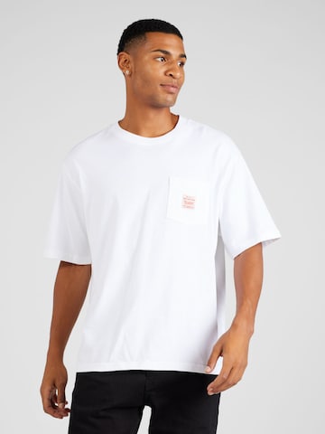 LEVI'S ® Shirt 'SS Workwear Tee' in Wit: voorkant