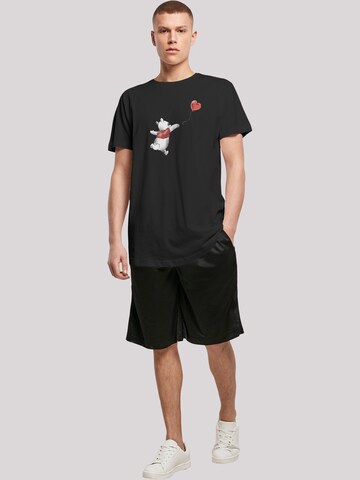 T-Shirt 'Disney Winnie The Pooh Winnie & Balloon' F4NT4STIC en noir