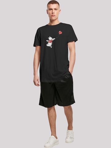 F4NT4STIC T-Shirt 'Disney Winnie The Pooh Winnie & Balloon' in Schwarz