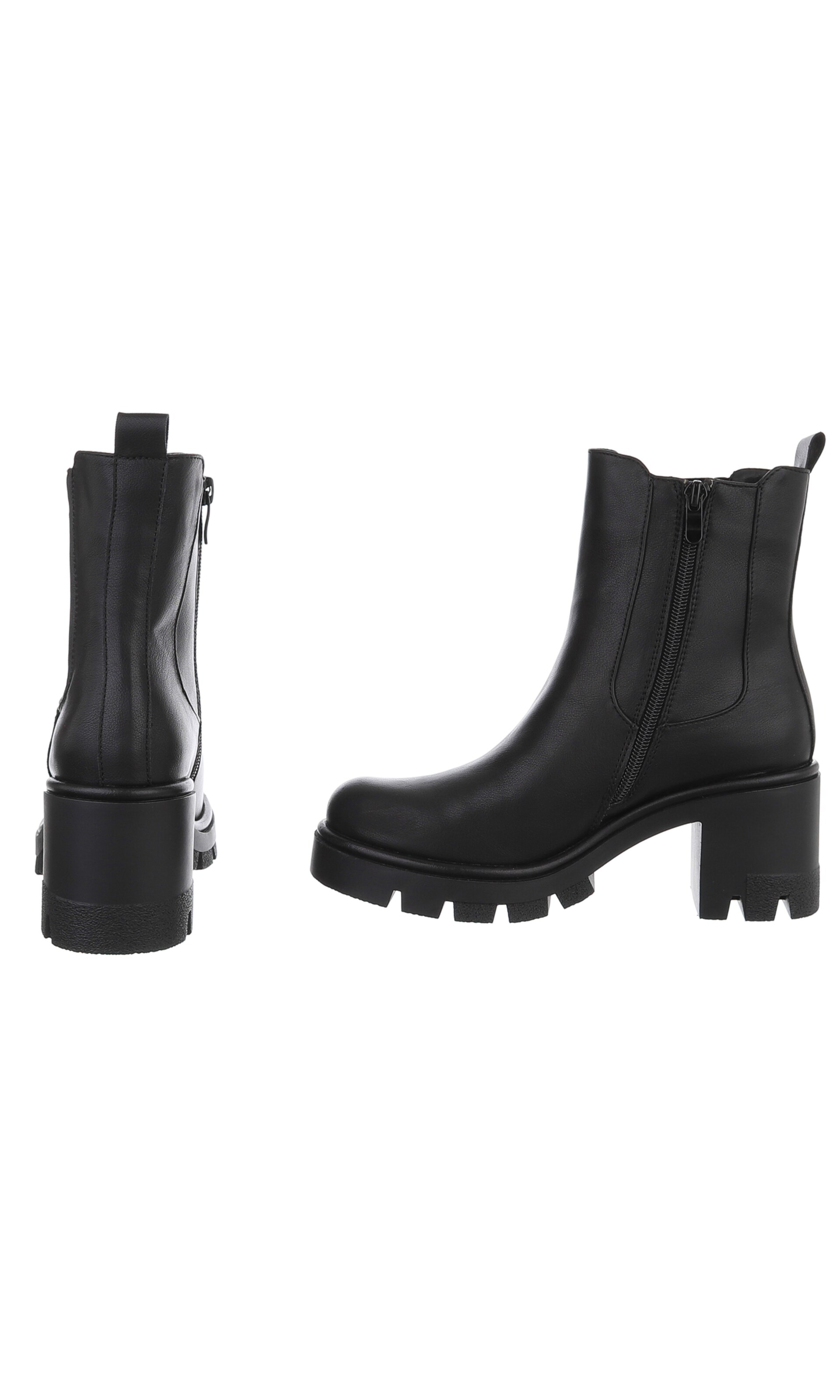Ital-Design Stiefelette in Schwarz