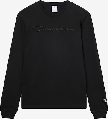 Champion Authentic Athletic Apparel Тениска в черно: отпред