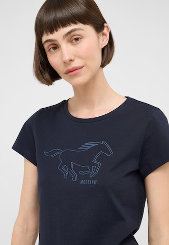 MUSTANG Shirt 'Loa' in Blau