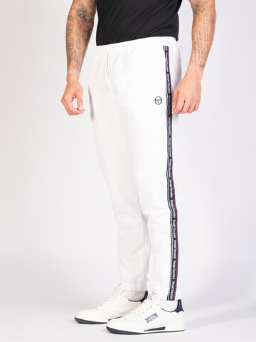 Sergio Tacchini Tapered Pants 'MIDDAY' in White: front