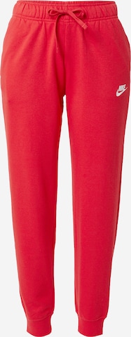 Nike Sportswear Spodnie w kolorze czerwony: przód