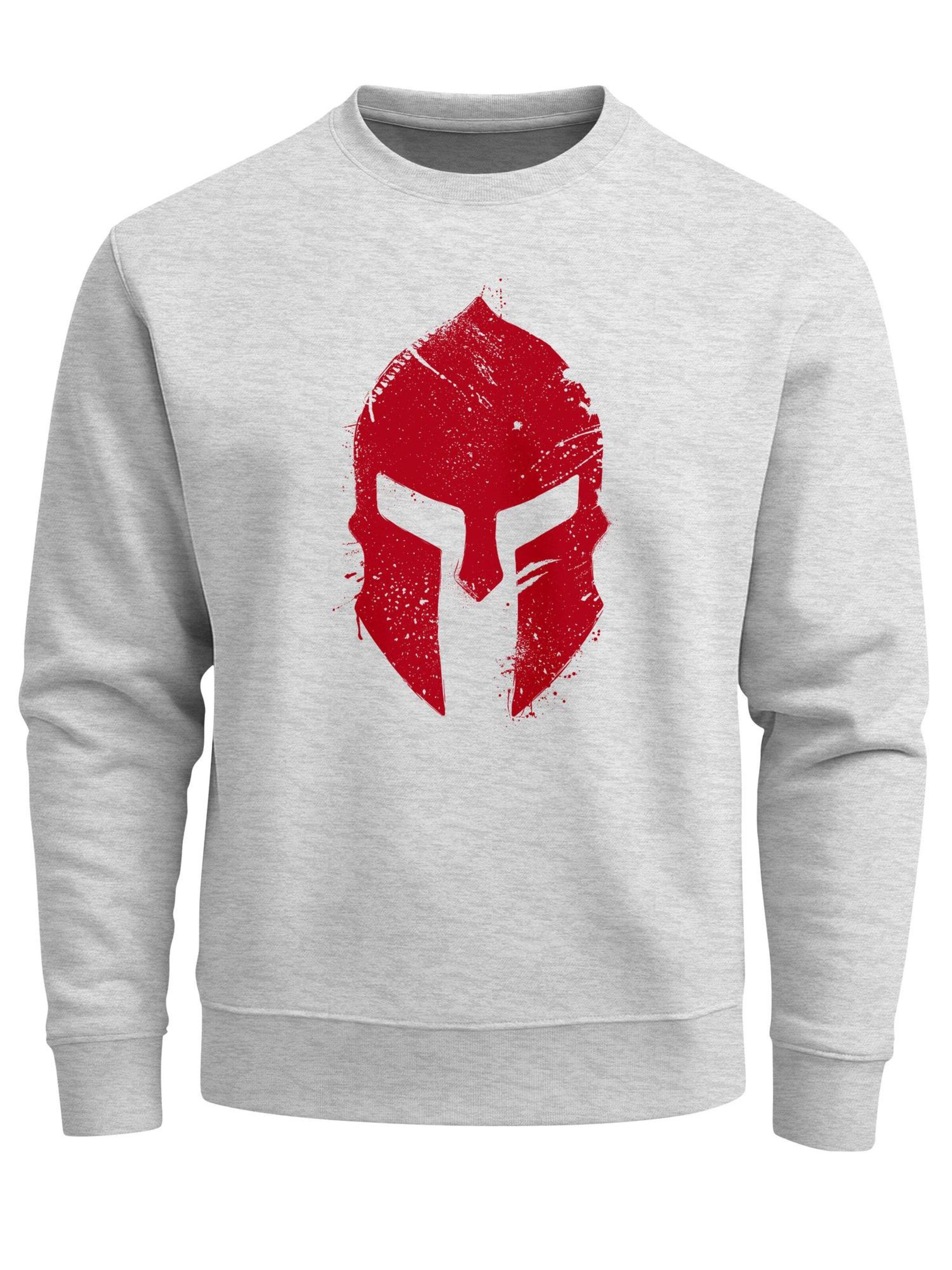 Neverless Sweatshirt 'Sparta 2'‌‌‌‌ in Grau: Vorderseite