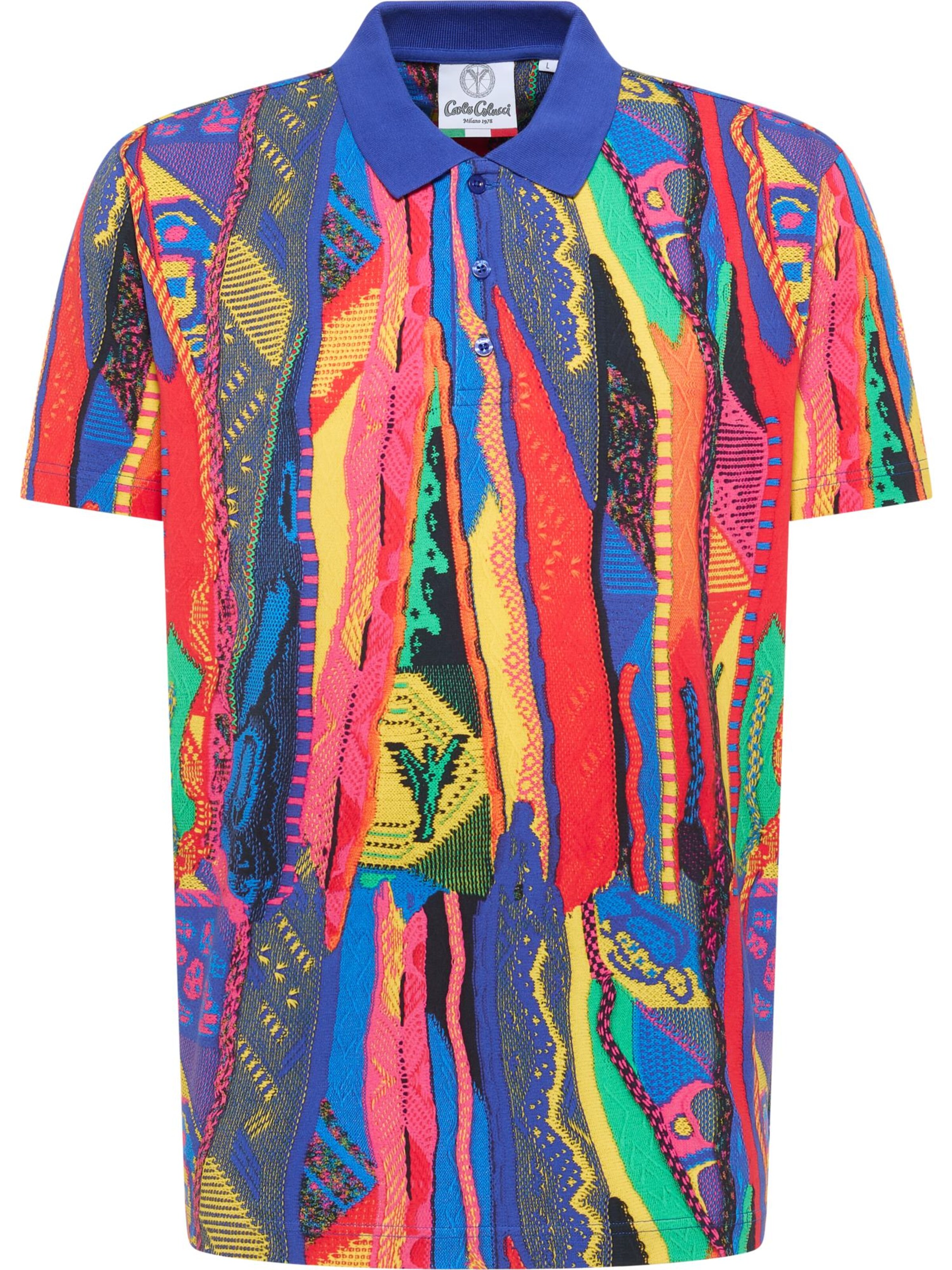 T-Shirt 'Egg' Carlo Colucci en mélange de couleurs : devant