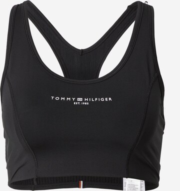 Tommy Hilfiger Sport Sports Bra 'Essentials' in Black: front