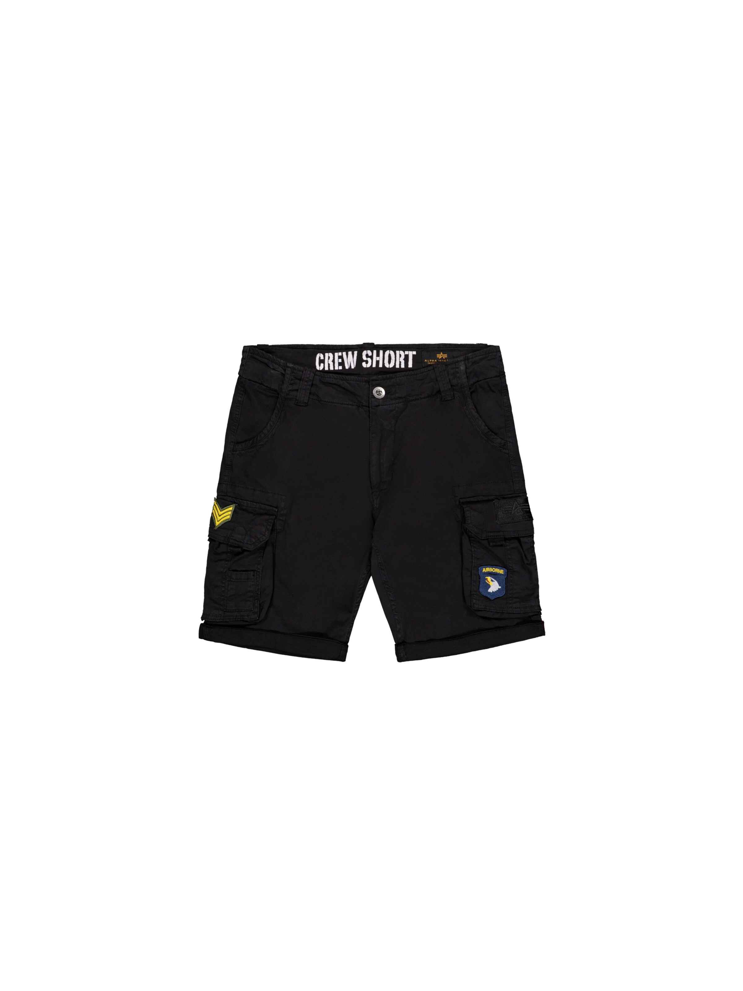 ALPHA INDUSTRIES Παντελόνι cargo σε μαύρο: μπροστά