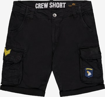 melns ALPHA INDUSTRIES Piegulošs Kargo bikses: no priekšpuses