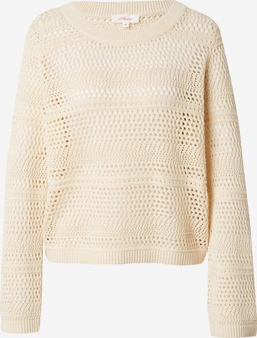 Pull-over s.Oliver en beige : devant