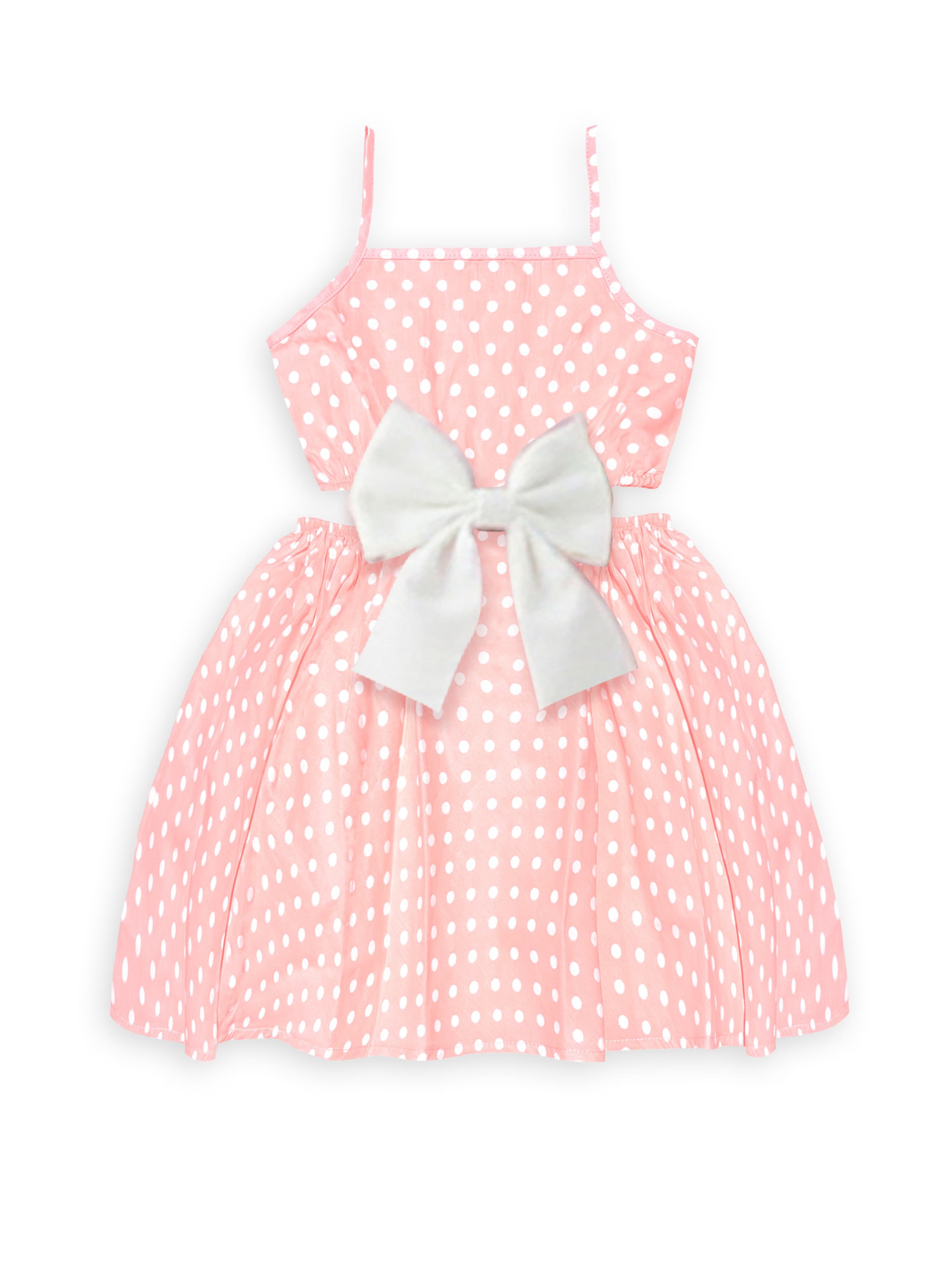 Denokids Dress in Pink: front