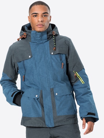 ICEPEAK Outdoorjas 'Keeton' in Blauw: voorkant