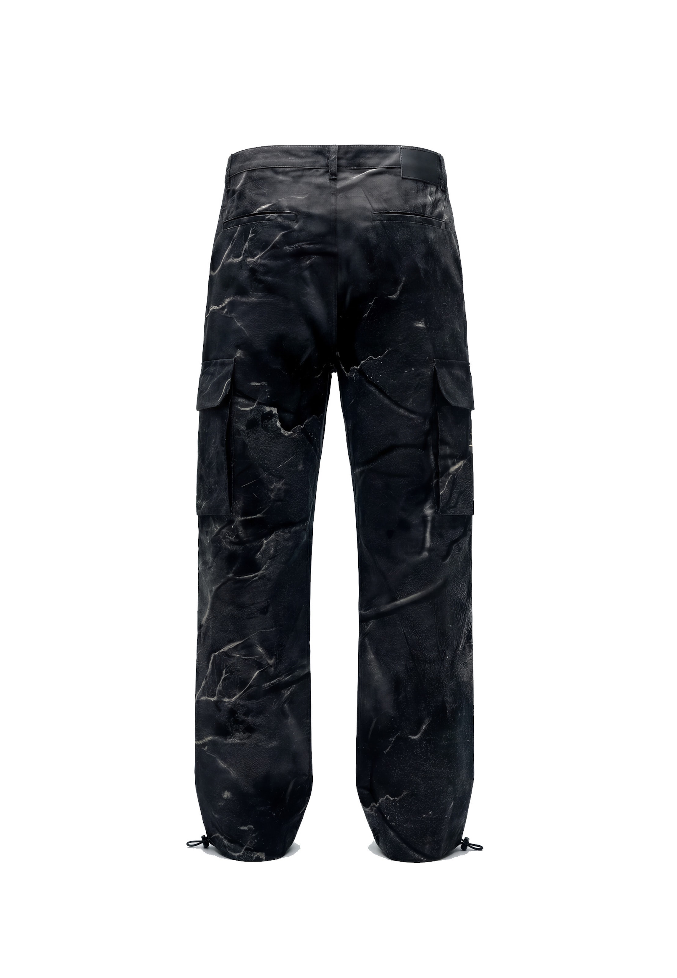 regular Pantaloni cargo 'TETRA' di Vertere Berlin in nero: dietro