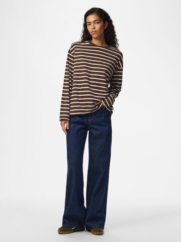 PIECES Shirt 'SADIE' in Brown