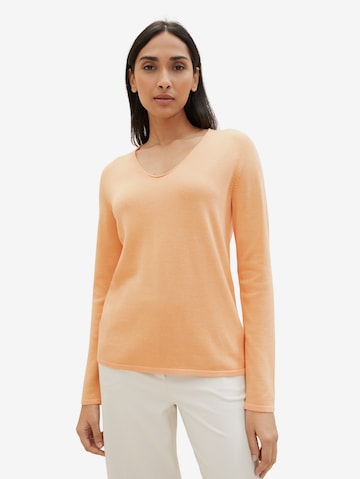 TOM TAILOR Sweater in Orange: front