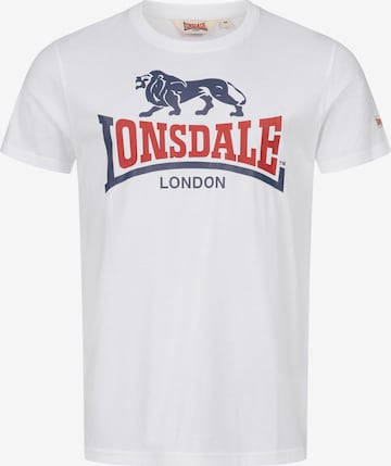 LONSDALE Tričko – bílá: přední strana