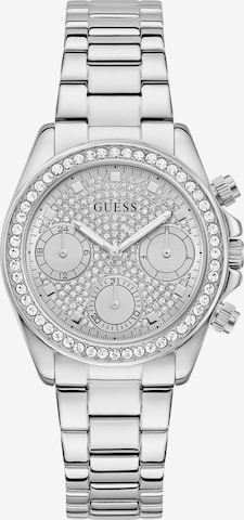 GUESS Analogt ur 'Victoria' i sølv: forside