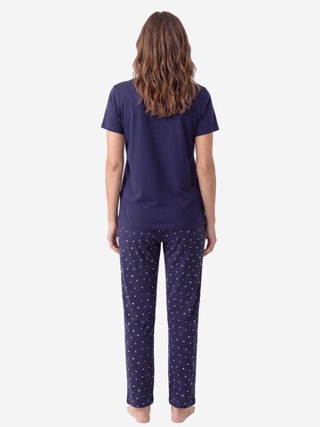 SCHIESSER Pyjama 'Mix & Relax' in Blauw