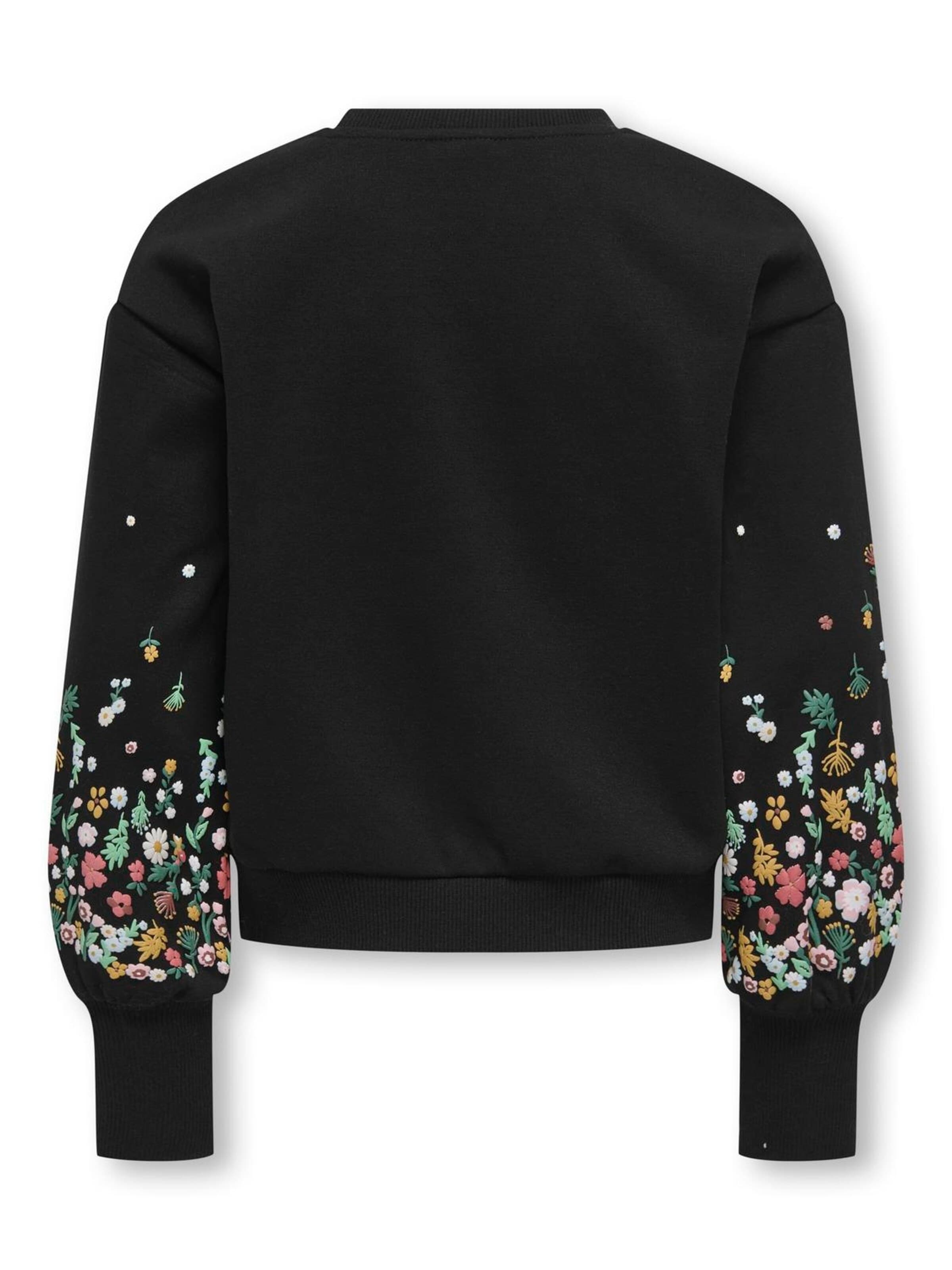 ONLY GIRLS Sweatshirt 'KOGBROOKE' in Schwarz