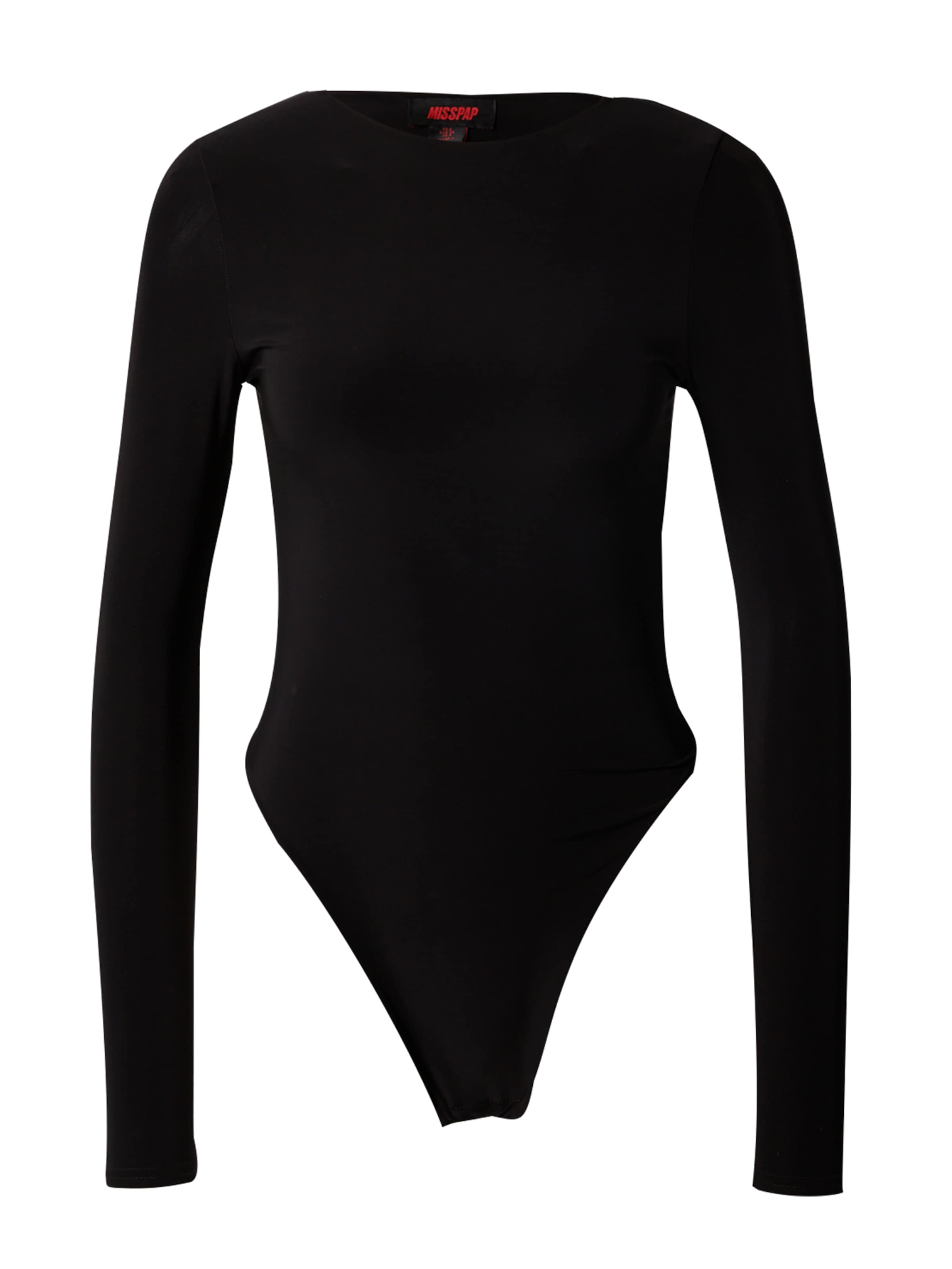Misspap Блуза боди в черно: отпред
