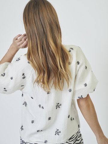 Chemisier ' Colleen ' co'couture en blanc