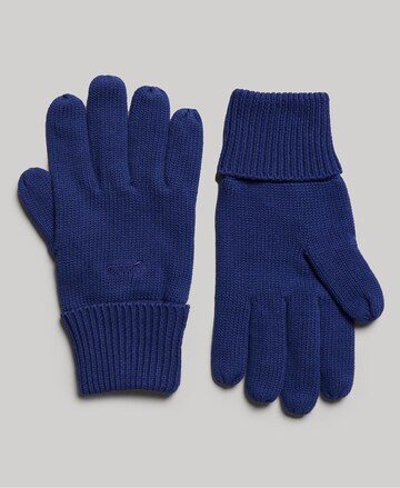 Superdry Full Finger Gloves in Blue