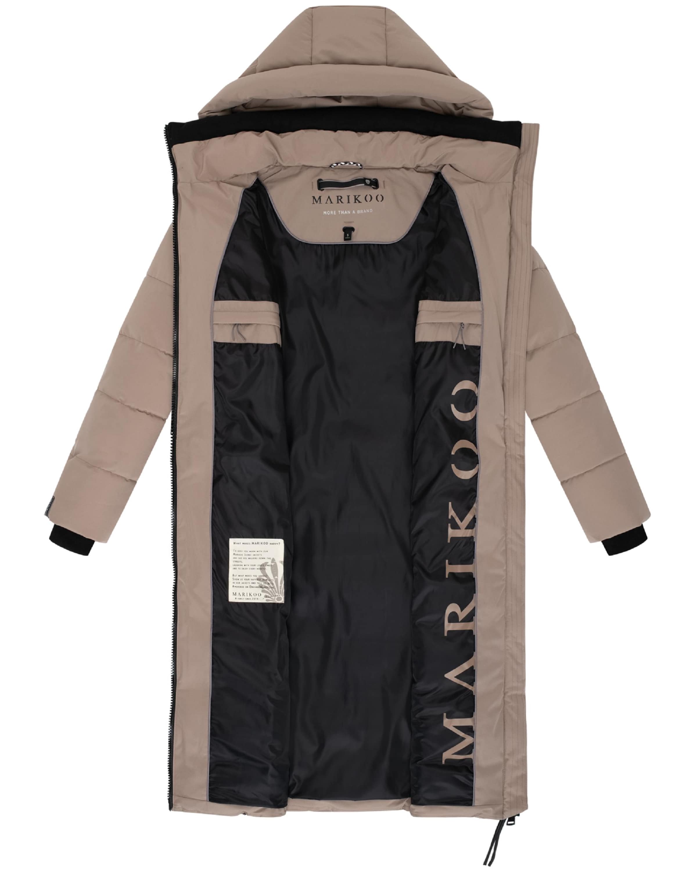 MARIKOO Winter coat 'Lanitaa XVI' in Grey