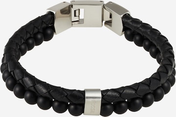 Bracelet FOSSIL en noir : devant