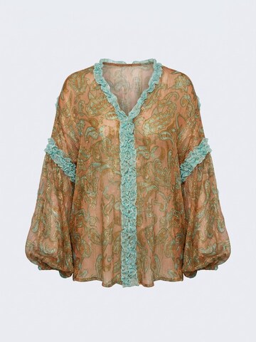 Miss June - Blusa 'Blouse Romeo' en naranja: frente
