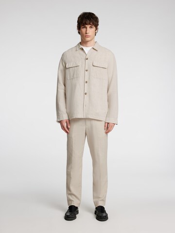 SELECTED HOMME Средняя посадка Рубашка 'SLH-Leroy Sun' в Бежевый