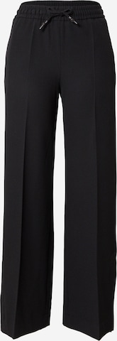 Blanche Regular Trousers with creases 'Bilano' in Black: front