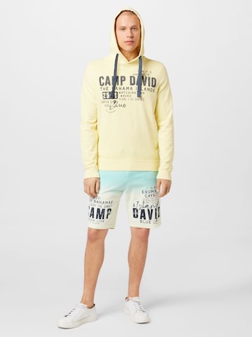 Sweat-shirt CAMP DAVID en jaune