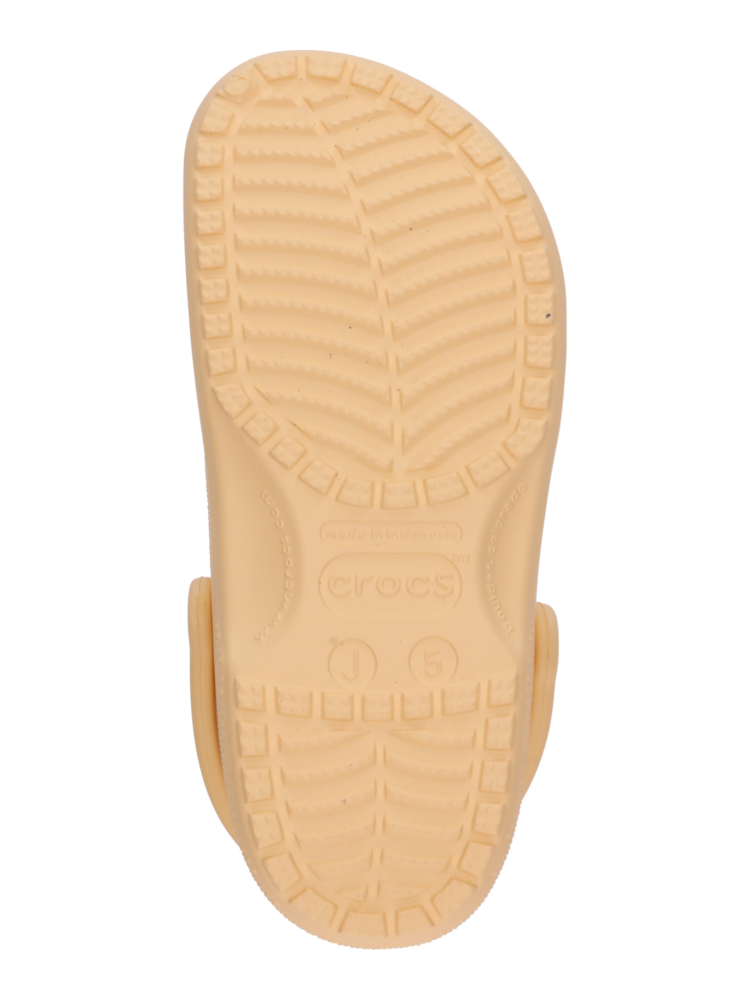 Calzatura aperta di Crocs in giallo