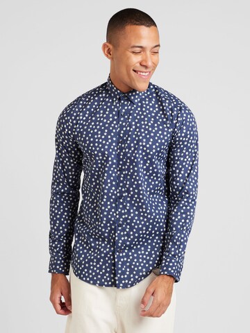 Only & Sons Slim Fit Hemd 'ONSSANE' in Blau: Vorderseite